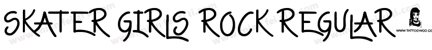 Skater Girls Rock Regular字体转换